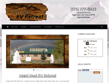 Tablet Screenshot of angelnestrvretreat.com